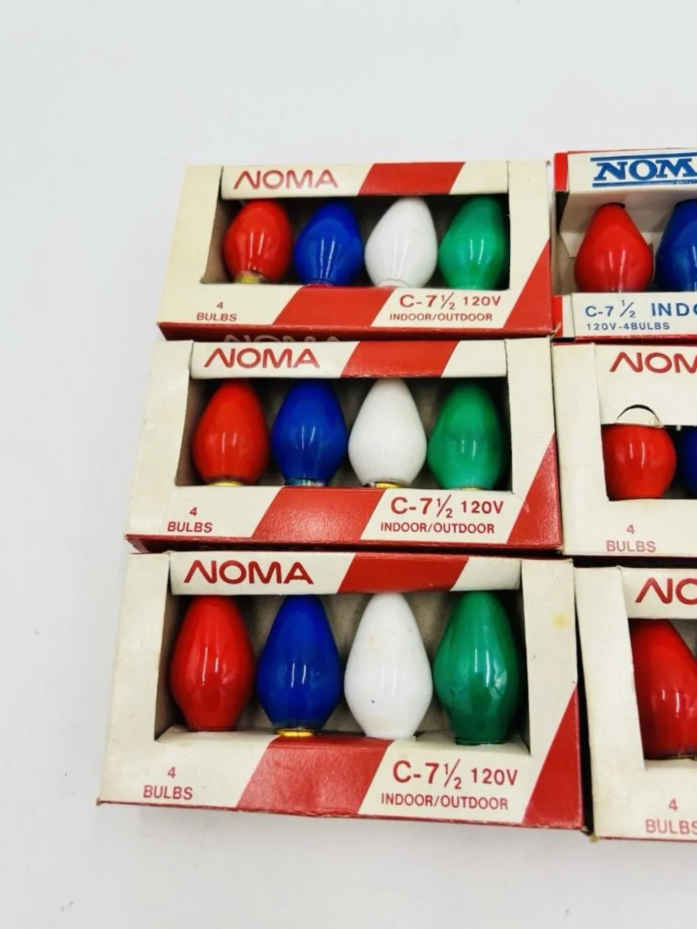 Noma C 7-1/2 Replacement Bulbs Christmas Lights Multicolor 7 Packs of 4